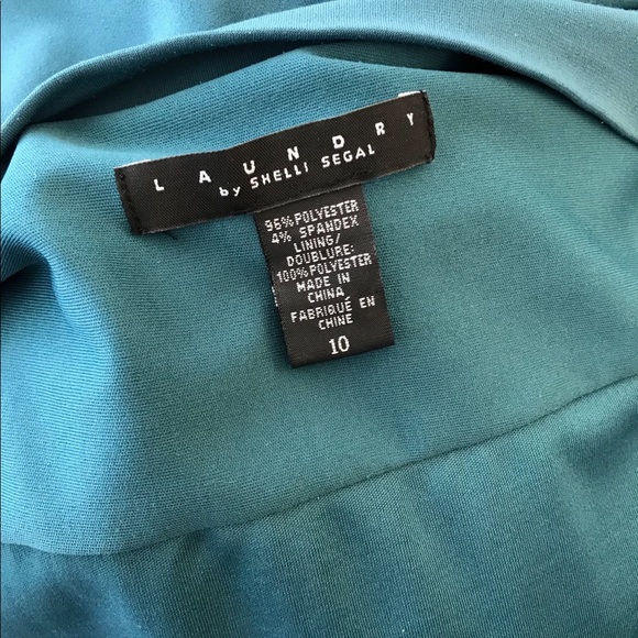 Laundry by Shelli Segal Plunge Ruched Midi Dress - Picture 6 of 6